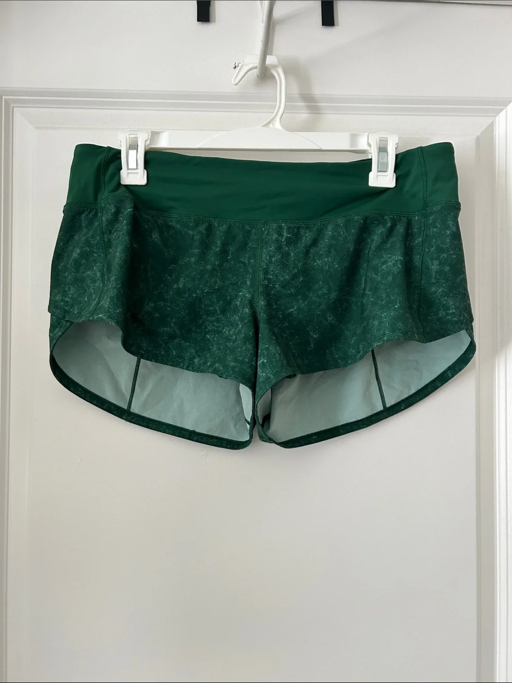 Lululemon Dark Green Athletic Running Shorts